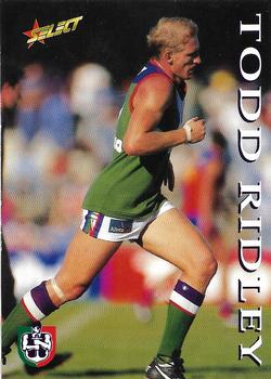 1995 Select AFL #422 Todd Ridley Front
